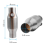 2Pcs 2.5Inch Spun Universal Catalytic Converter Hi 6