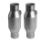 2Pcs 2.5Inch Spun Universal Catalytic Converter Hi 3
