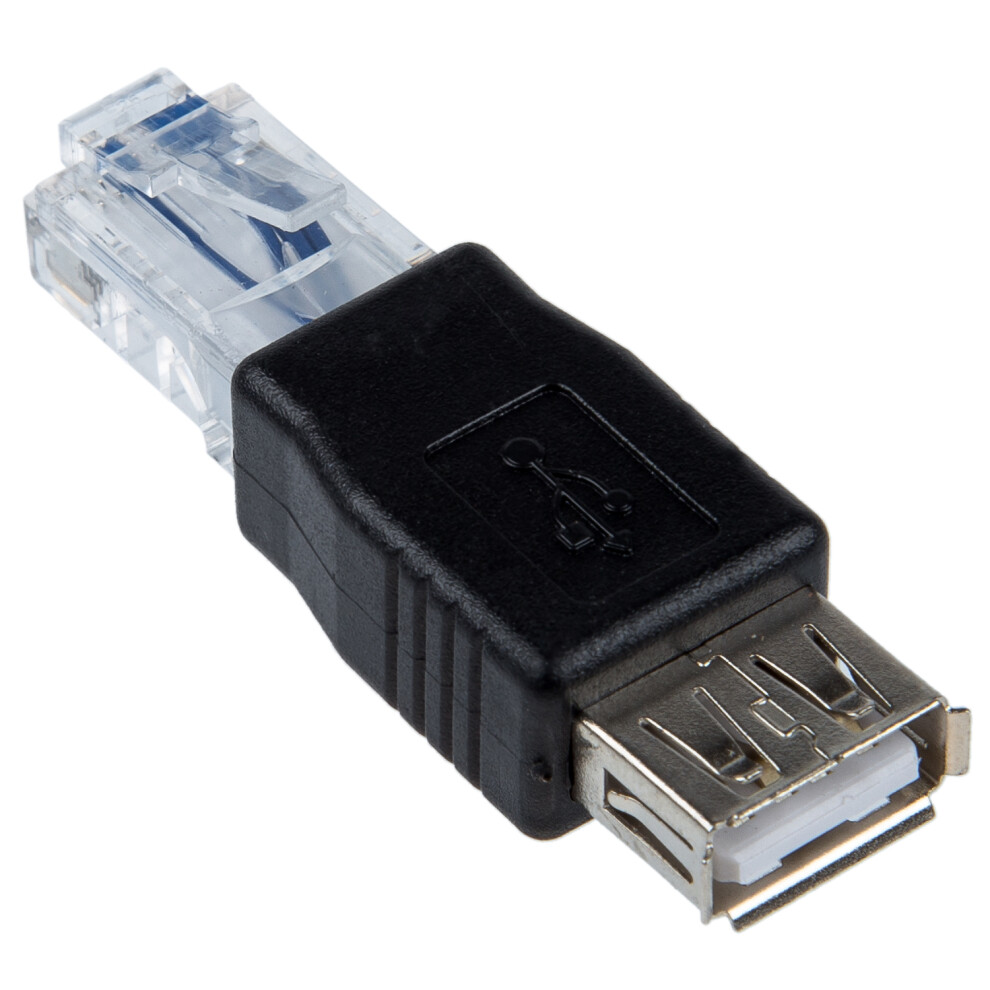 Female Usb A To Male Ethernet Rj45 Plug Adapter Ne 4853655179180