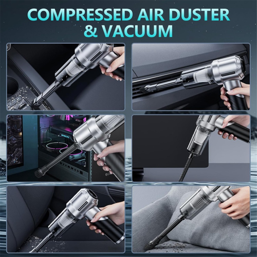 Handheld Car Vacuum Cordless Foldable Car Vacuum w 2