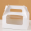 White Window Cake Box, Transparent PET, Used for C 8