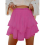 Boho Ruffle Tiered Skorts High Waist Mini Skirts B 3