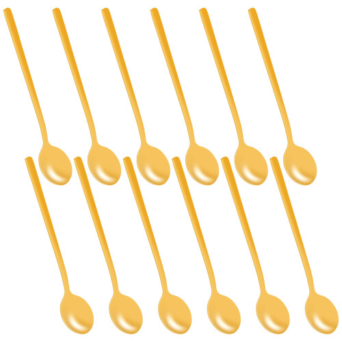 12pcs/Set Round Shape Coffee Spoon Stainless Steel