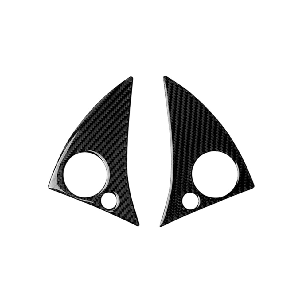 2Pcs Carbon Fiber Steering Wheel Frame Cover Trim 4853655184412