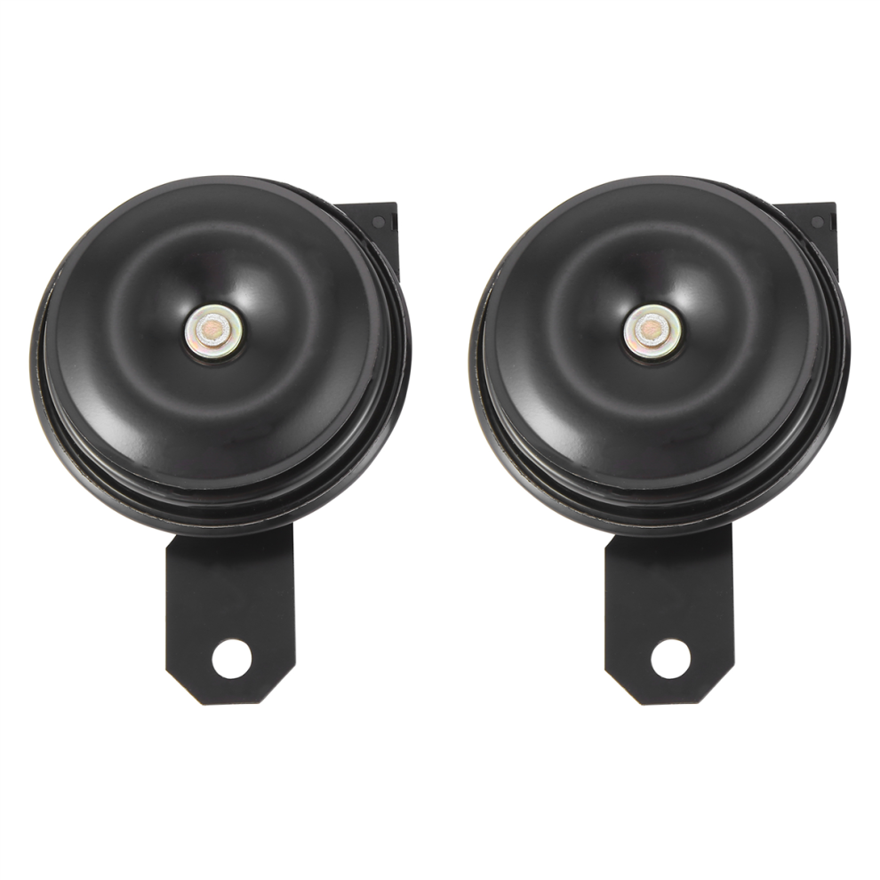 2Pcs Universal Electric Vehicle Horn 12V For Crown Black 4853655188212