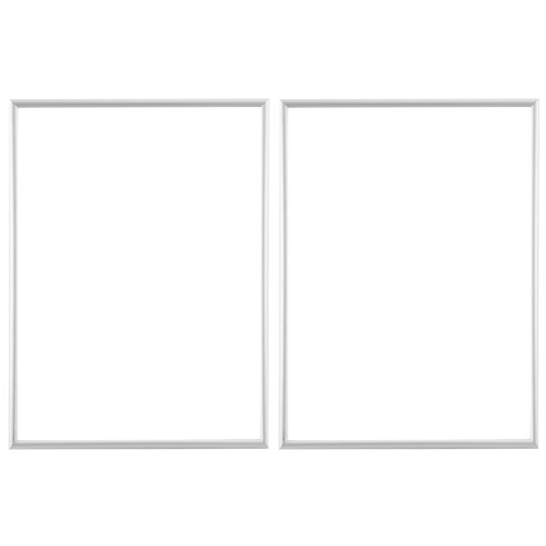 2 Picture Frames, A4 Silver with Unbreakable s, Fr 1