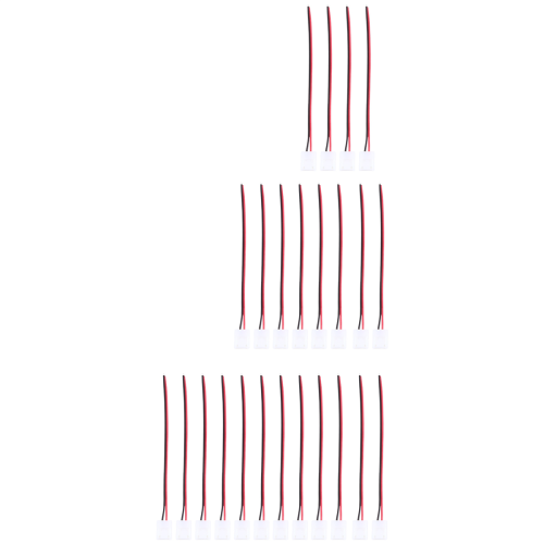 24Pcs 8mm 2 Pin LED Strip Light Connector for 8 mm 1
