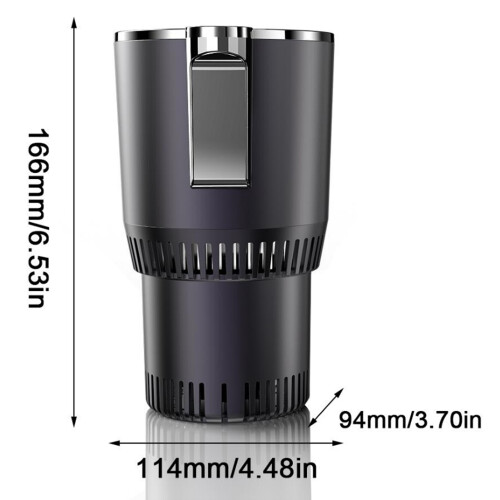 Car Cooler Warmer Cup 350ml Auto Car Refrigerator & Heating Gray 1