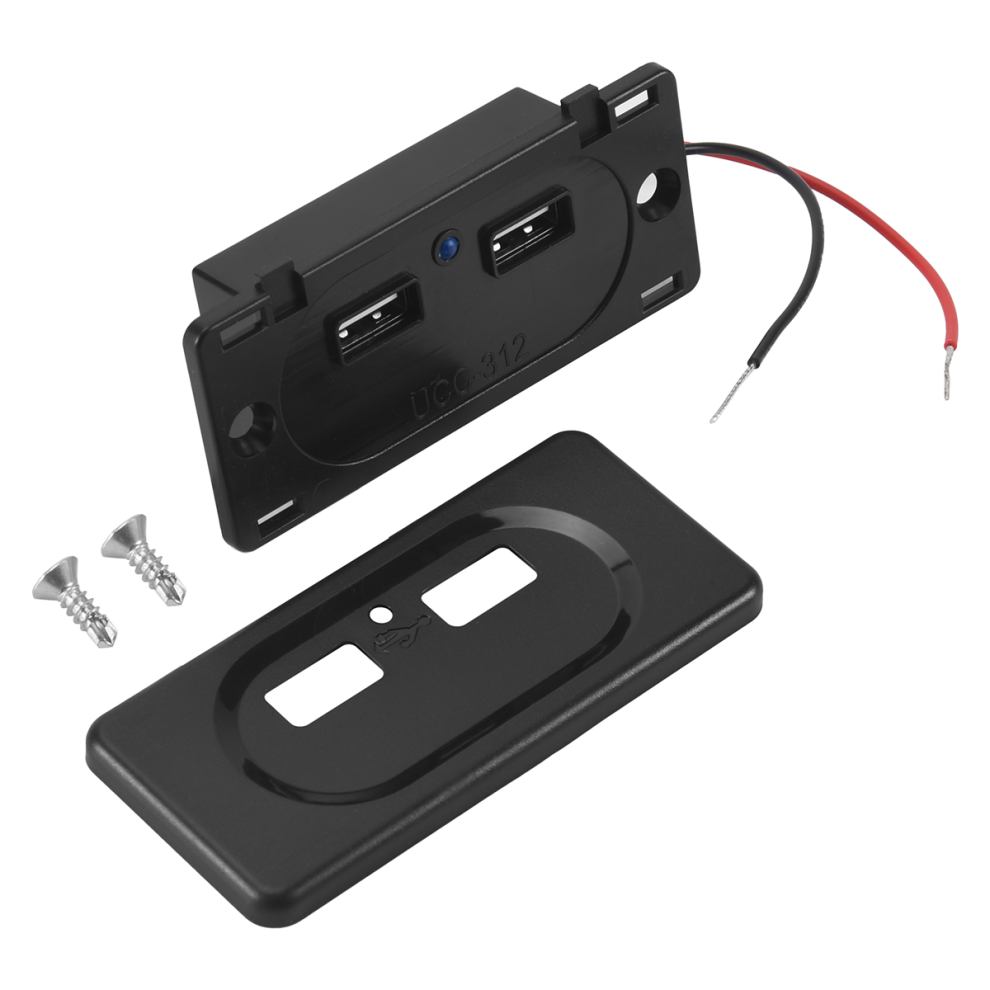 Vehicle Dc5v/3.1A Dual Usb Ports Charger Socket Mo 4851982222562