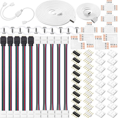 LED Strip Connector Kit, Light Extension Cable Sol