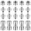 20PCS Camera Screw Set 1/4 to 1/4, 3/8 Adapter Con 1