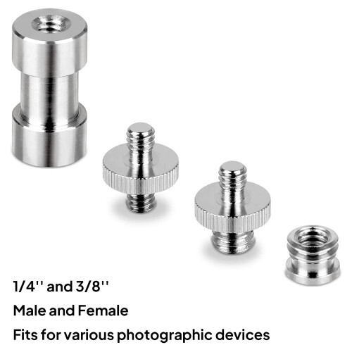 20PCS Camera Screw Set 1/4 to 1/4, 3/8 Adapter Con 2