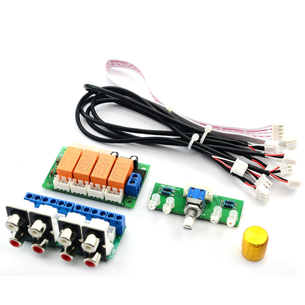 Relay 4-Way Audio Input Signal Selector Switching 4851982228328