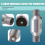 1Pcs 2.5inch Spun Universal Catalytic Converter Hi 6