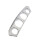 5Pcs Motorcycle Chrome Inner Fairing Tri-Line Gaug 4
