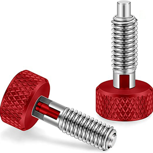 2 Packs Red Hand Retractable Spring Plunger with K