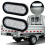 2Pcs 6 Inch Oval White 22 LED Truck Reverse Tail L 4