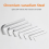 7Pcs Square Head Wrench Set L Shaped Key Kit Chrom 7