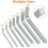 7Pcs Square Head Wrench Set L Shaped Key Kit Chrom 4