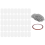 45Pcs Sublimation Blank Dog Tag Aluminum White Sta 3