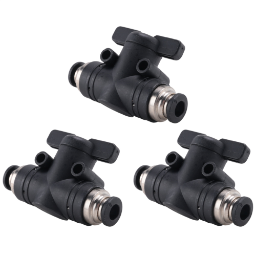 6mm Push Connect Valve Ball Air Flow Control Quick 2
