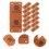 50Pcs Faux Leather Label Handmade Tag Folding Tags 8