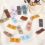 50PCS PU Leather Label Handmade Tag Faux Embossed 5