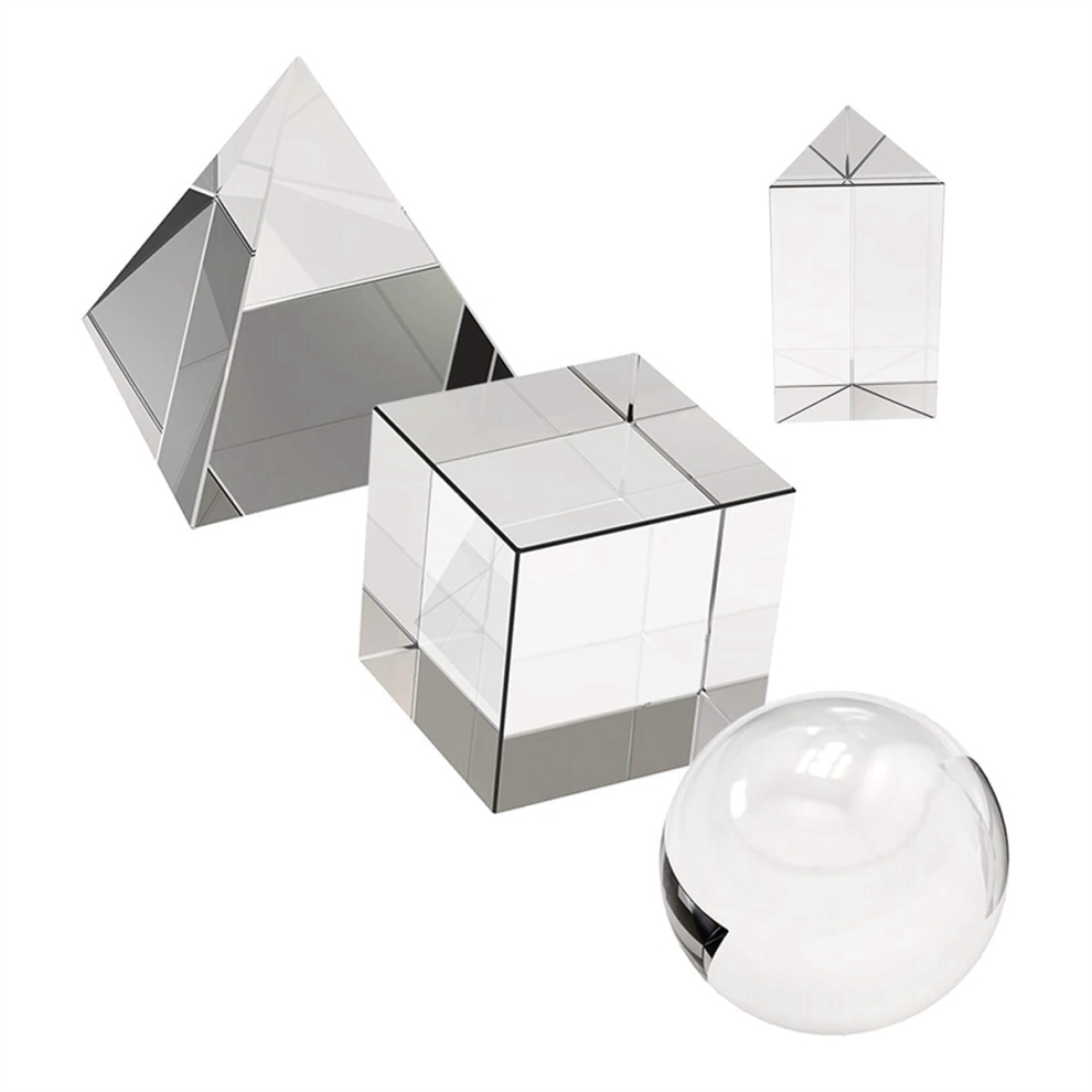 Photos - Educational Toy 4 Pack K9 Optical Crystal Photography Prism Set,In