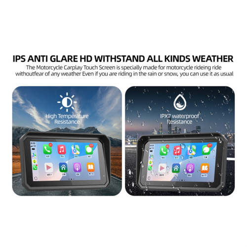 Motorcycle 6 Inch Navigation Screen Bluetooth Port 2