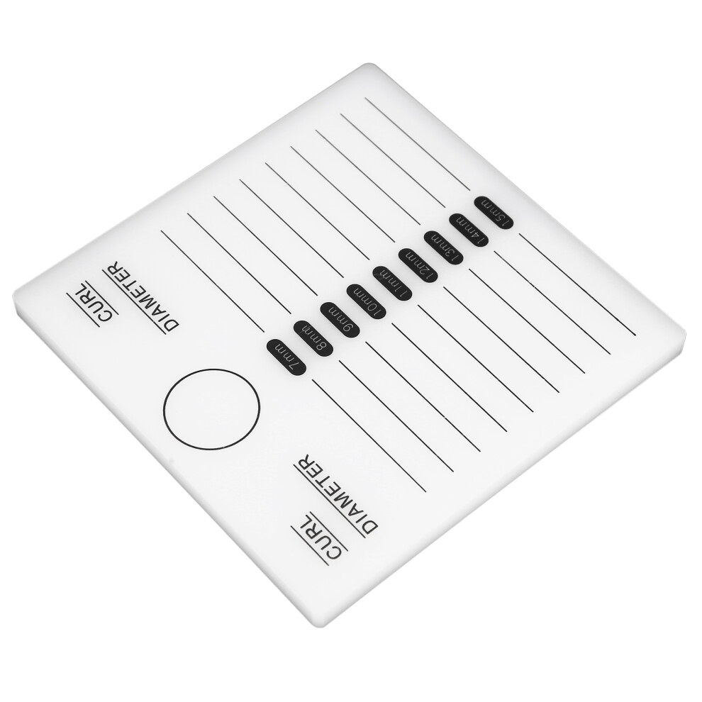 White Acrylic Eyelash Extension Tray Holder - 131X131x7mm