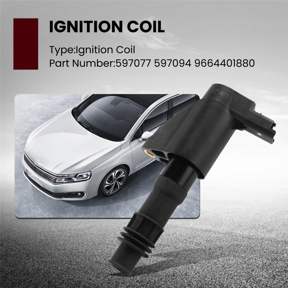 Ignition Coil 597077 For 406 407 607 807 C5 C6 C8 4853835473411