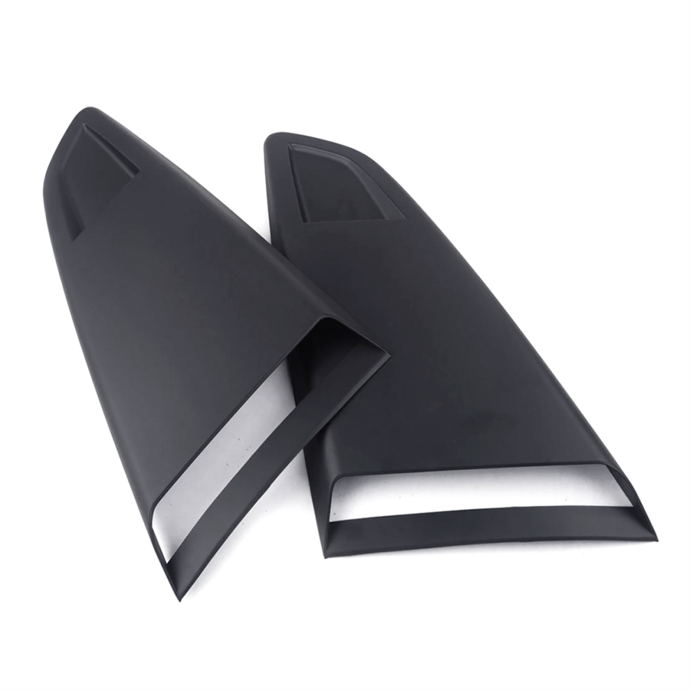 1Pair Car Window Quarter Rear Louver Side Vent Sco Black 4853835480457
