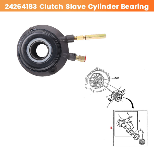 24264183 Clutch Slave Cylinder W/ Throwout Bearing 2