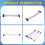 9-Inch Braided Extension Cable Kit Basic for PC Ca 10