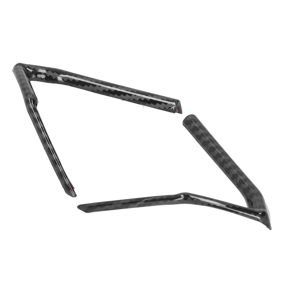2Pcs Carbon Fiber Style Steering Wheel Cover Trim For Mazda 3/Cx-5 2017-2020 Black 8151333511434