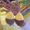 Porte-clé peluche patate douce; clip doré; coton PP 6