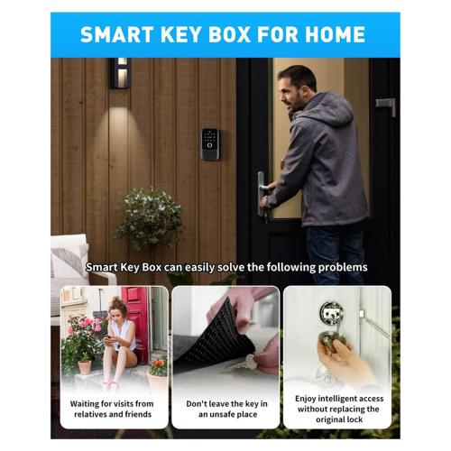 Waterproof Cover Safe Tuya Code Fingerprint Blueto 2