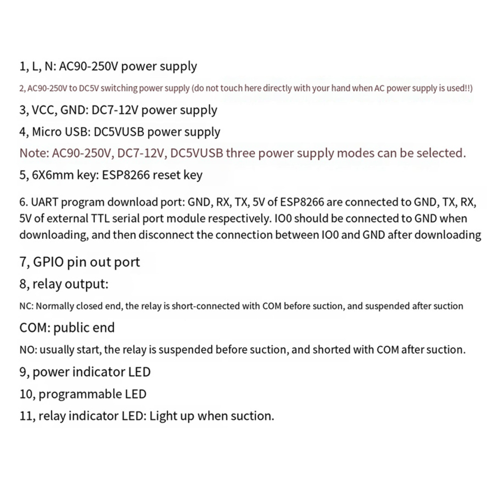 Relay Module ESP-07 Single WIFI Power Supply ESP82-image-OPC-PJCCTDC-NEW