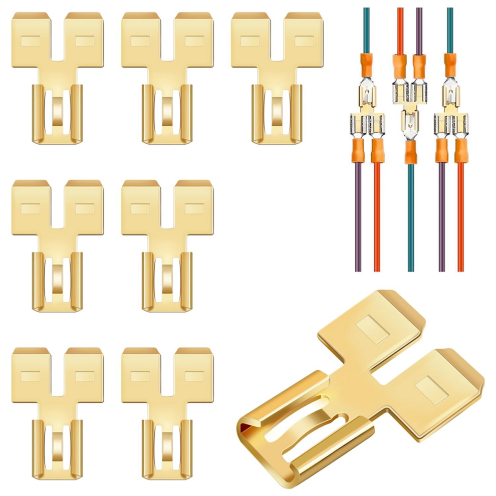 8Pcs Double Back Spade Connector Quick Disconnect 4851982254532