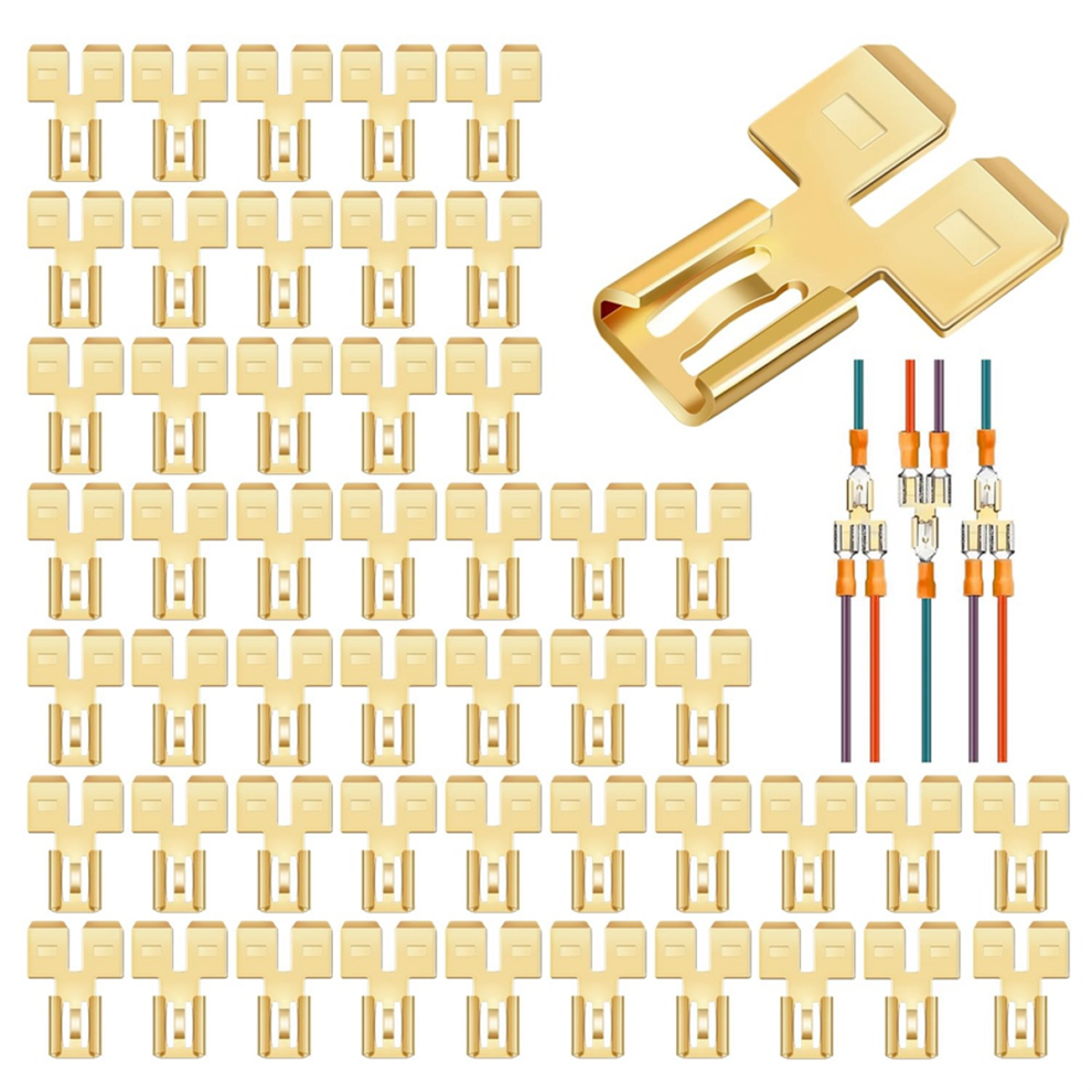 30Pcs Double Back Spade Connector Quick Disconnect 4851982254549