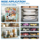 100PCS Clear Label Holders for Wire Shelf Retail P 7