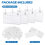 100PCS Clear Label Holders for Wire Shelf Retail P 6