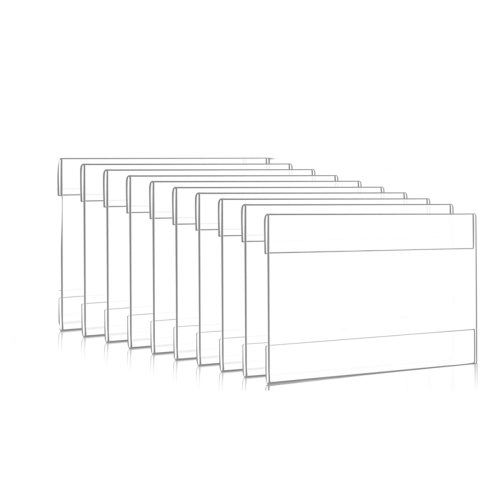 4 X 6 Inch Acrylic Sign Holder Wall Mount,Clear Fr