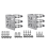 2Pcs Universal Wall Mounting Bracket with 6 Loops, 2