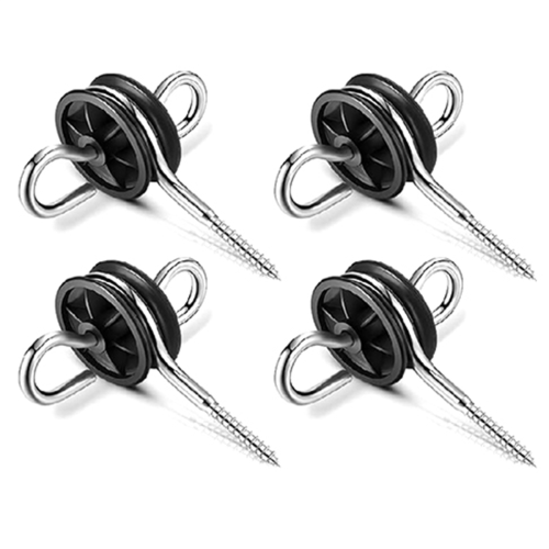 Electric Fence Door Handle Anchor, Double Ring Far 2