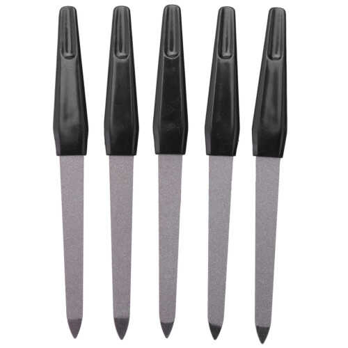 5Pcs Plastic Handle Metal Double Sided Nail Files 2