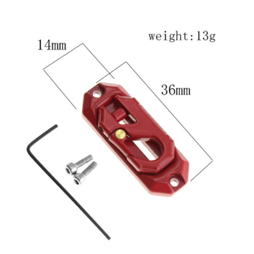 Winch Control Mount Plate Metal Hook Recovery Tool 2