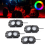 LED Rock Lights RGB Remote Waterproof Neon Undergl 10