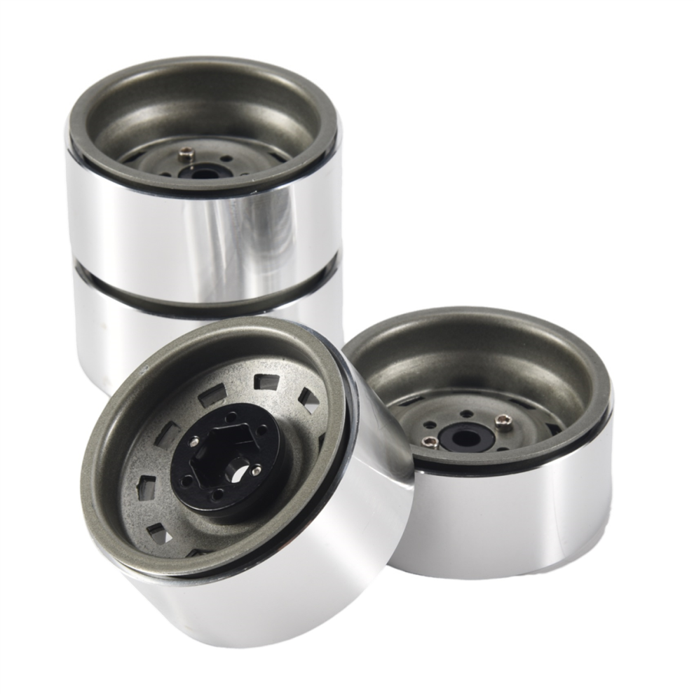 4Pcs 1.9 Metal Beadlock Wheel Hub Rim For 1/10 Rc 4851982269130