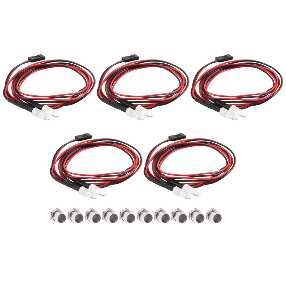 5Pcs 2Led 5Mm Headlights Rc Accessory Led Lights F 4851982264685